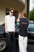 Handwritten Font Outer Wear Sleeveless Drop Shoulder Vest Unisex T-shirt